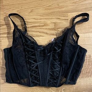 Black Lace Corset/Bralette